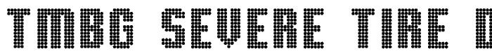 TMBG Severe Tire Damage font
